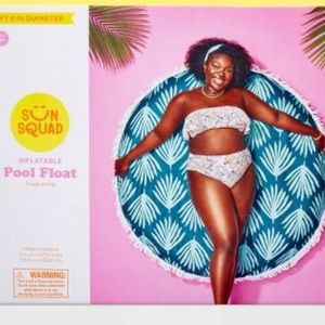 Round pool float with towel top
Fast drying 100% polyester top/4ft 6in diameter